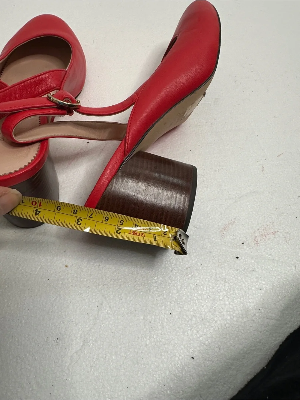 J crew Red Slingback almond teo Pumps - Women's size 9.5 comfortable